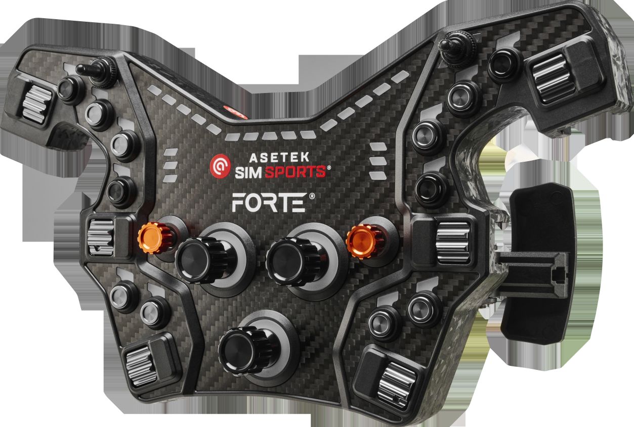 Asetek Forte® Formula Button Box (Schwarz, Alu. Knöpfe)