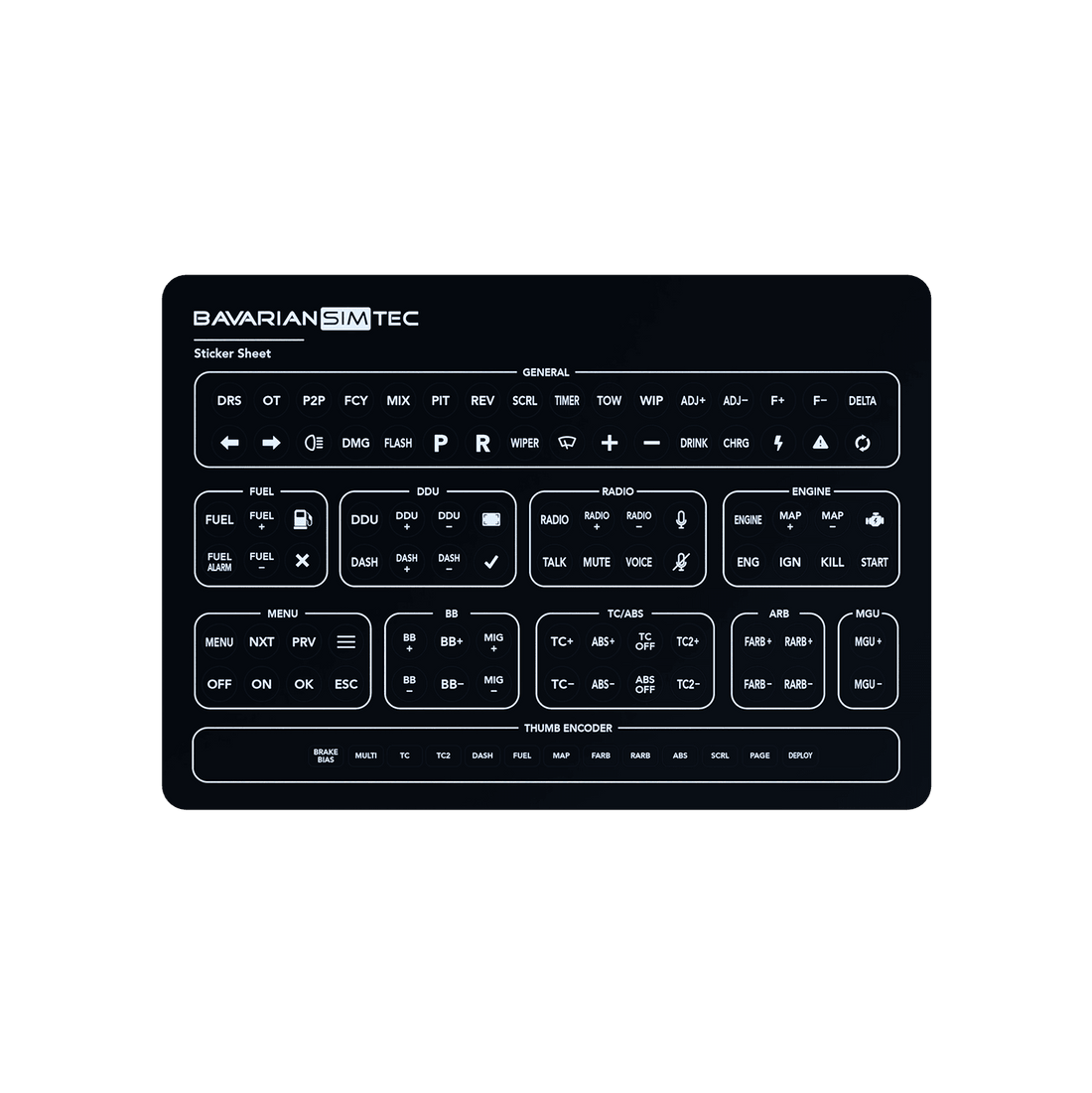 BAVARIANSIMTEC Decals for Alpha Buttons