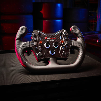 Asetek Forte® GT Button Box (Black, Alu. Knöpfe)