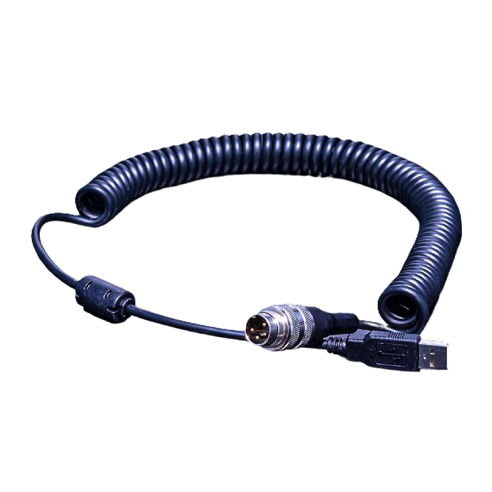 BAVARIANSIMTEC Coiled Cable USB-A for BST Wheels
